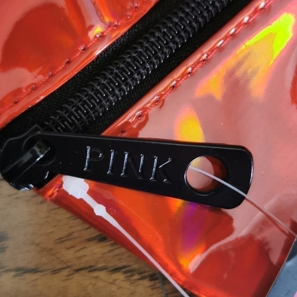 PINK Victoria's Secret Irridescent Red Fanny Pack New - Picture 6 of 9